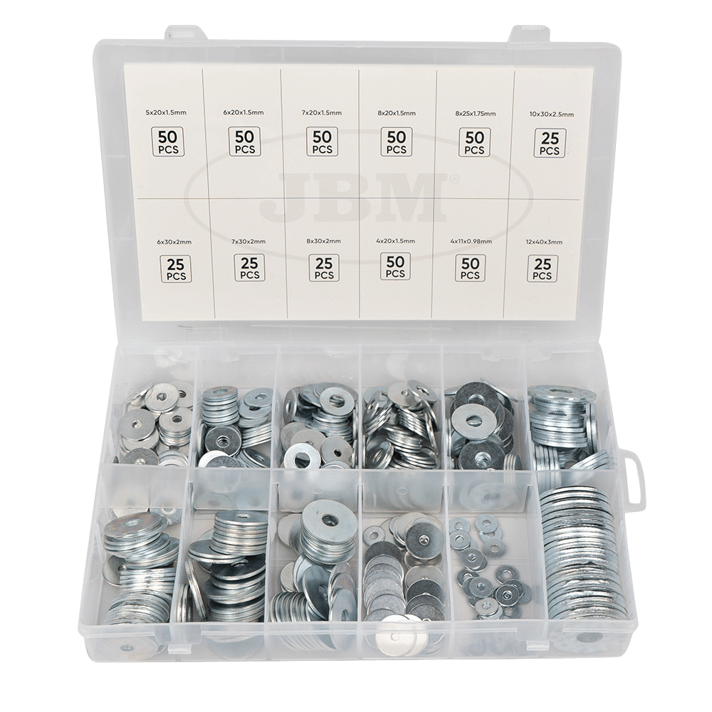 JBM Étui De Rondelles Très Large Galvanisé, 475pcs