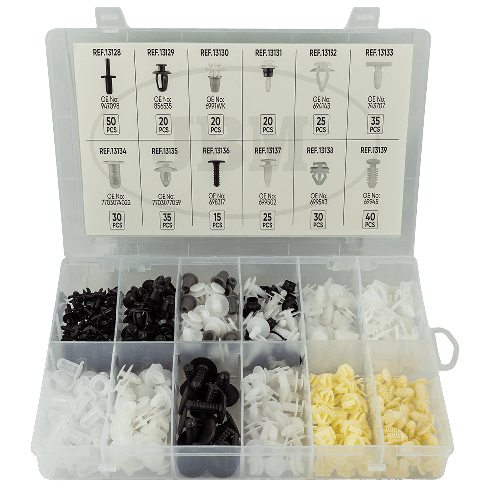 JBM Étui Clips En Plastique Pour Peugeot / Citroen 345 Pcs