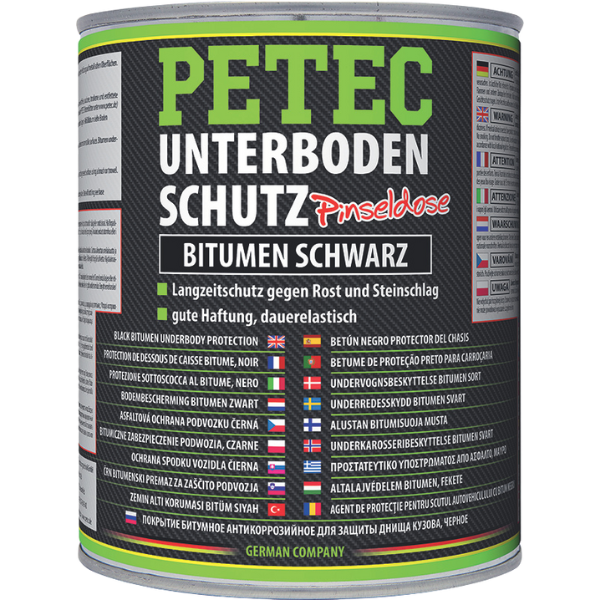 Petec protection bas de caisse bitume noir 1 L