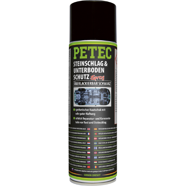 Petec spray protection bas de caisse et anti-gravillon noir