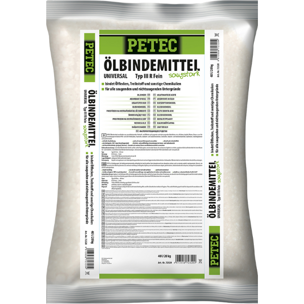 Petec absorbant d'huile, de carburant et de produit