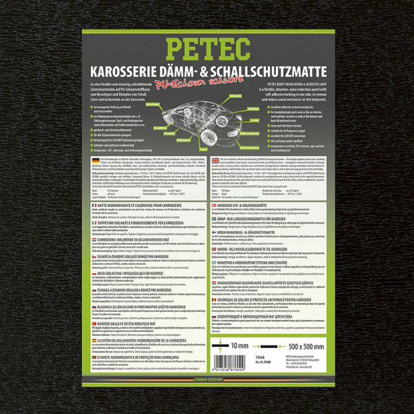 Petec anti-dreun en geluidsisolerende mat PU schui