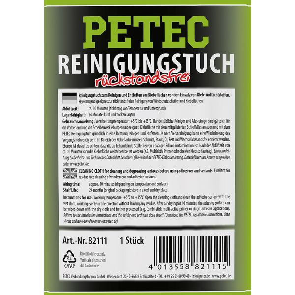 Petec tissu de nettoyage