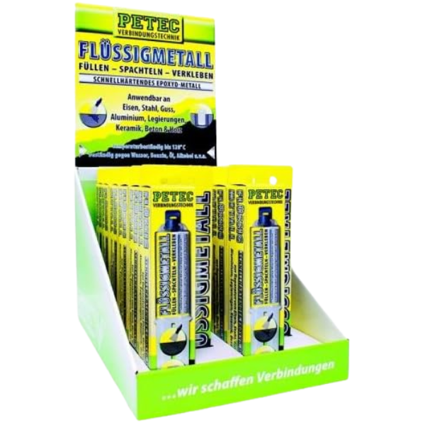 Petec display epoxy métal liquide 2-comp. 12 x 25