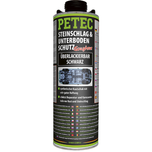 Petec protection bas de caisse+anti-gravillon noir