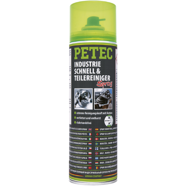 Petec spray nettoyant rapide, avec de l'aceton