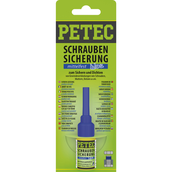 Petec frein filet à résistance moyenne bleu 5 gr.