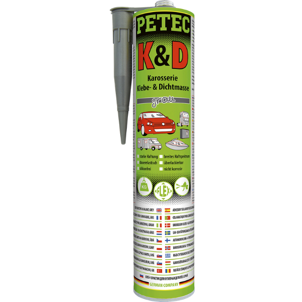 Petec collage et étanchéité carrosserie gris 310ml