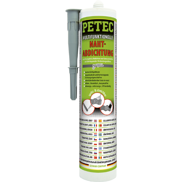 Petec etanchéité structurable gris cartouche 310 ml