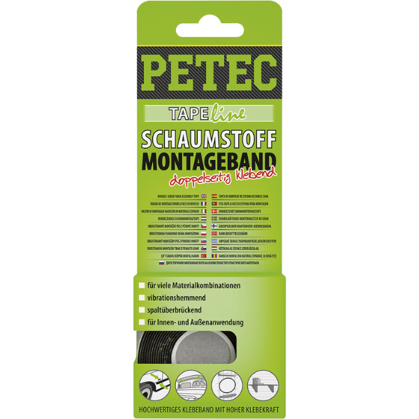 Petec ruban de montage double face mousse