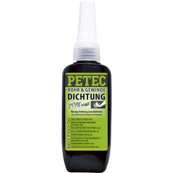 Petec mastic d'étanchéité pour tuyaux et filetages blanc à faible résistance