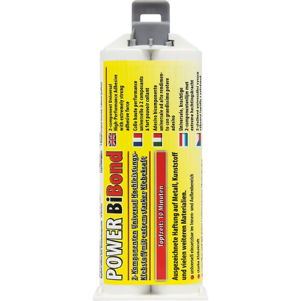 Petec Bibond colle 2-comp. 10 min., 50 ml + tête m