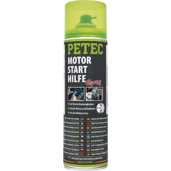 Petec spray aide au démarrage pour moteur 500 ml