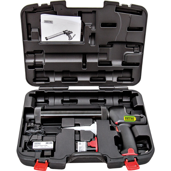 Petec coffret avec pistolet accu pour silicone