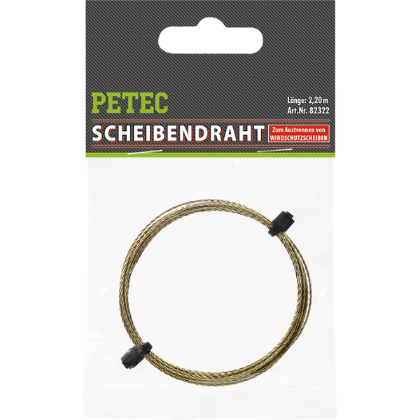 Petec fil de coupe pour vitres, longueur 2,2 m
