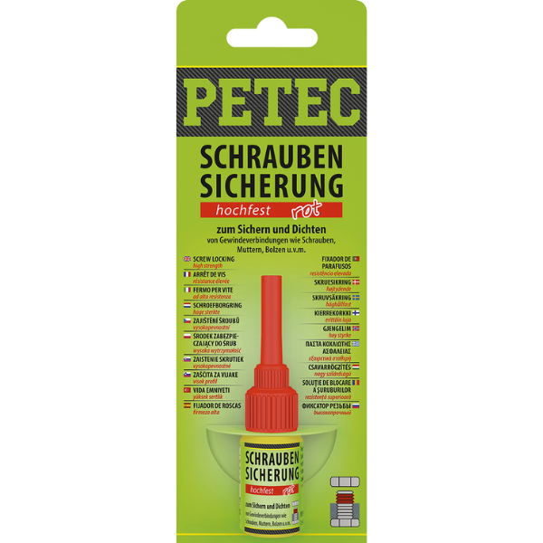 Petec frein filet à résistance élevée rouge 5 gr.