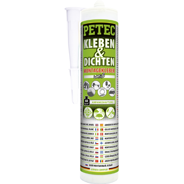 Petec colle de montage blanc cartouche 290 ml