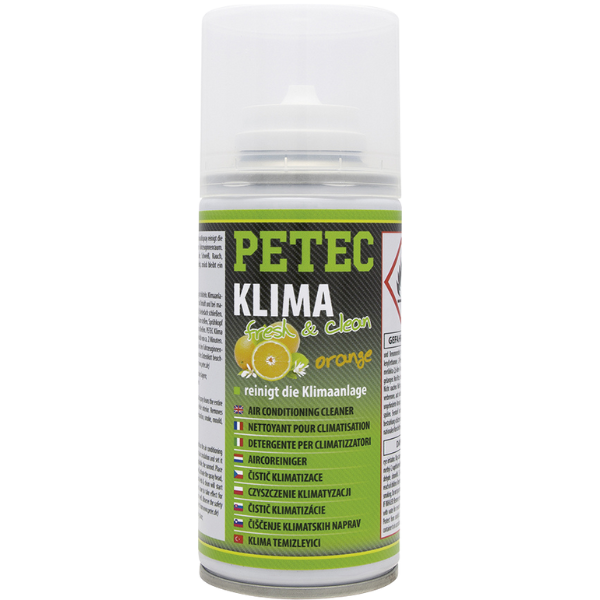 Petec Spray désinfectant climatisation & habitacle senteur orange