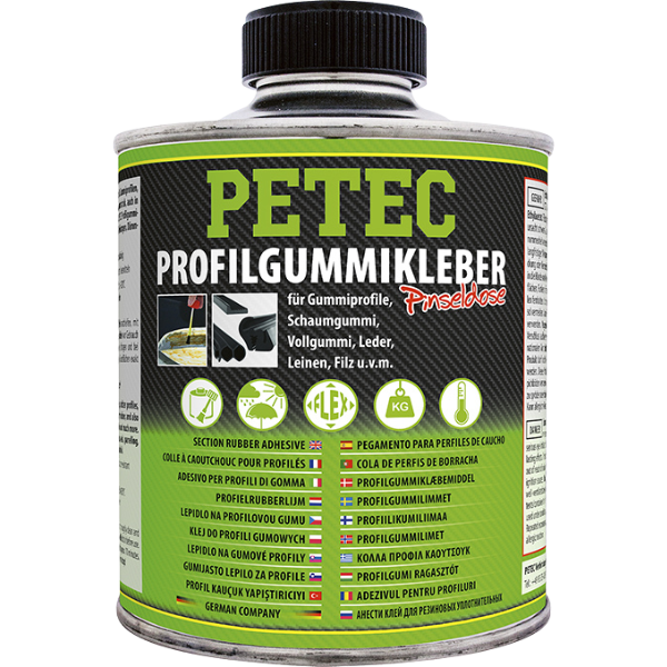 Petec colle pour joints en caoutchouc (avec pinceau)