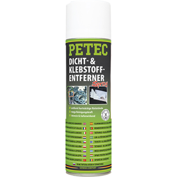 Petec spray dissolvant pour colles et mastics