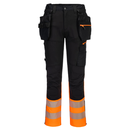 Portwest DX457 - Pantalon DX4 artisans haute-Visibilité classe 1 avec poches flottantes démontables