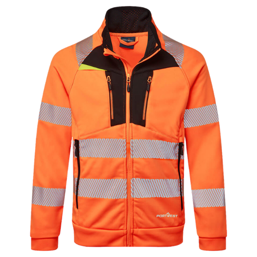 Portwest DX477 - Sweat zippé à col cheminée DX4 Hi-Vis