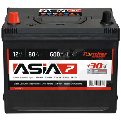 [SB.ASIA07] Asia 7 Batterie 80ah/600a