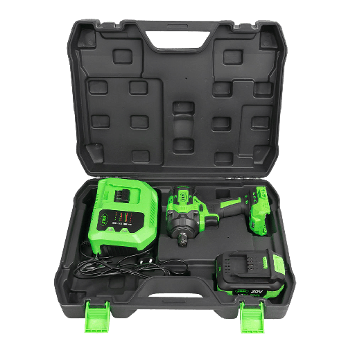 [60046C] JBM Clé À Chocs Sans Fil Brushless 1/2" 800nm Avec Mallette