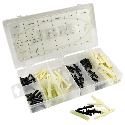[53434] JBM Étui De Connecteurs Tuyaux 65 Pcs