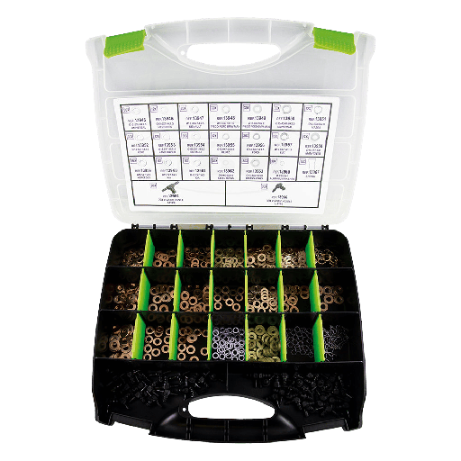 [53464] JBM Étui De Rondelles En Cuivre Pour Injecteurs 551 Pcs