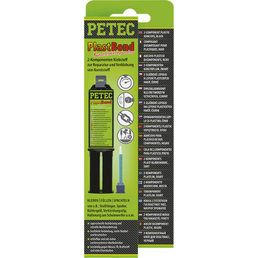 [BPB.98325] Petec plastbond colle 2-comp. 24 ml + tête mélange