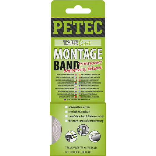 [BPB.87192] Petec ruban de montage double face transparante