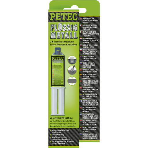 [BPB.97425] Petec epoxy metal liquide 2-composants 25 ml blister