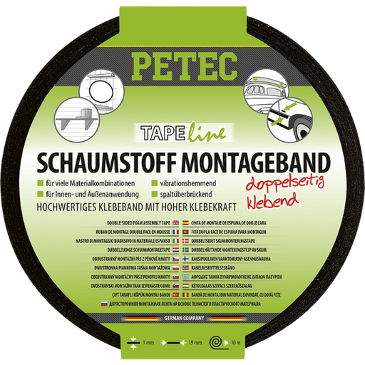 [BPB.87200] Petec ruban de mousse pour montage 10 m x 19 mm