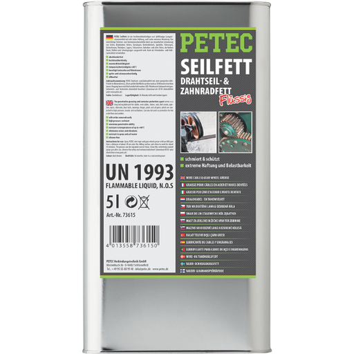 [BPB.P73615] Petec graisse pour câbles et engrenages